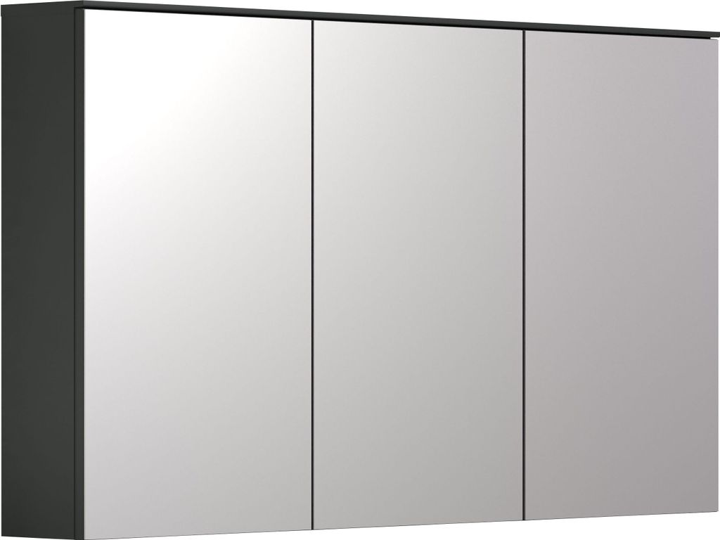 Synnax BD:Ko.Anthrazit Melamin,Fr.Spiegelglas,Spiegelschrank