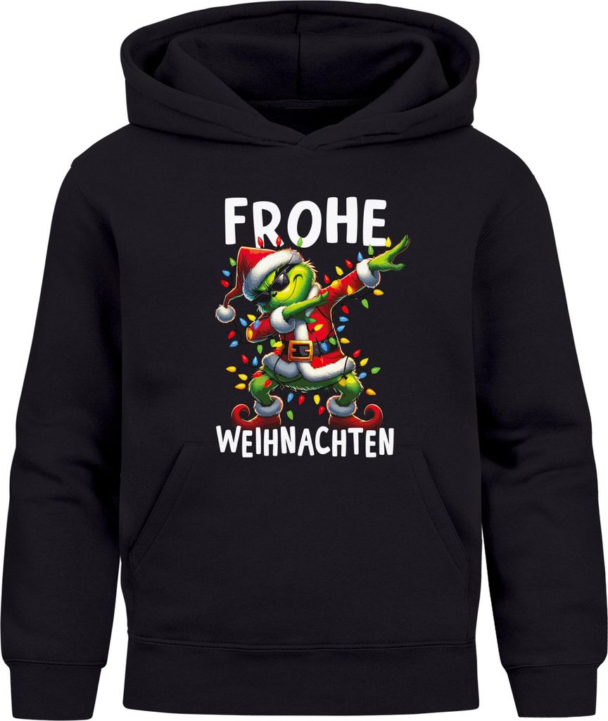 Kinder Hoodie Weihnachtspullover Jungen Mädchen Dabbing Grinch Lustig Weihnachtsoutfit Kinder Moonworks