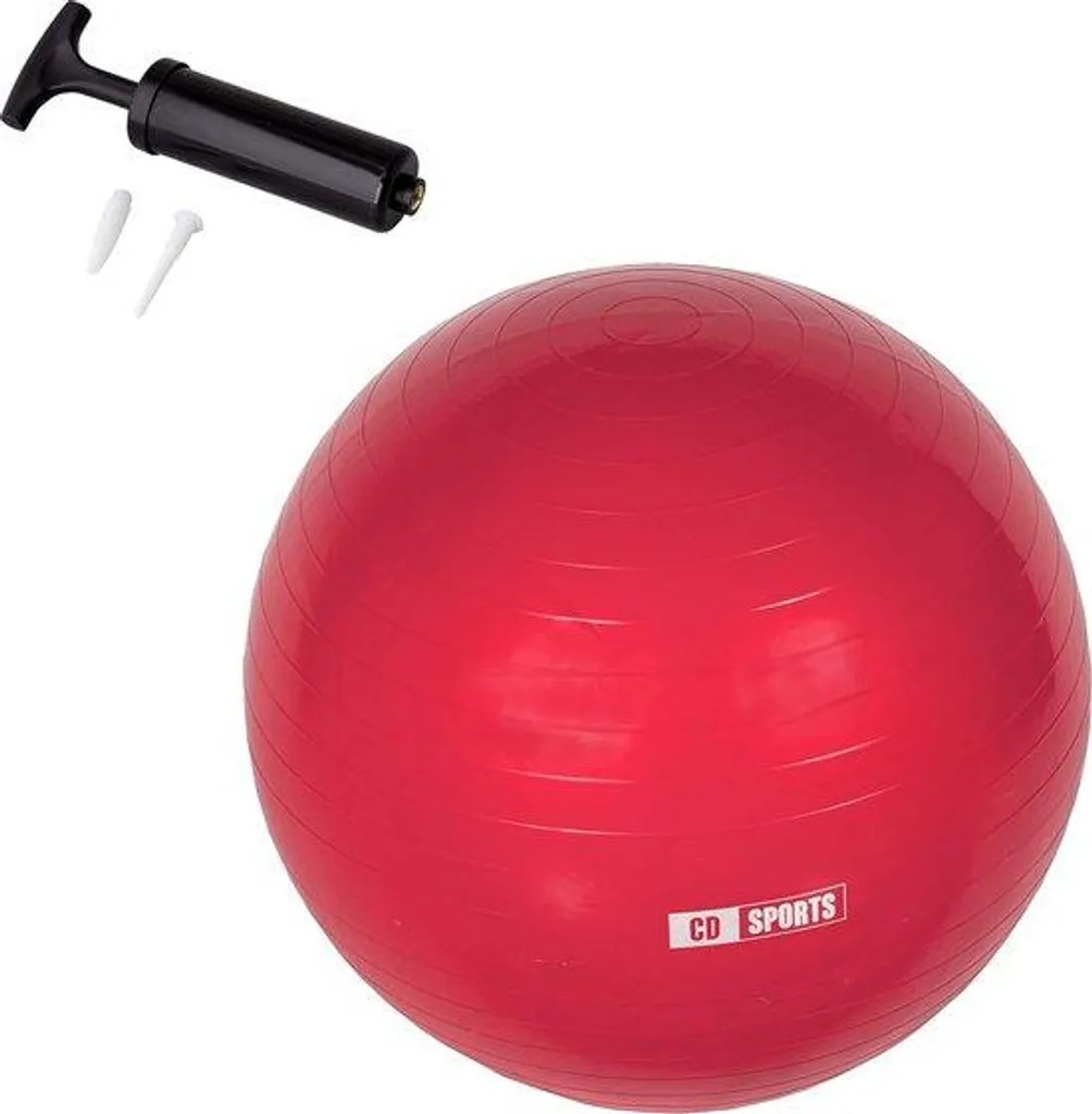 Ballon de yoga 55 cm avec kit de gonflage pour fitness et gymnastique