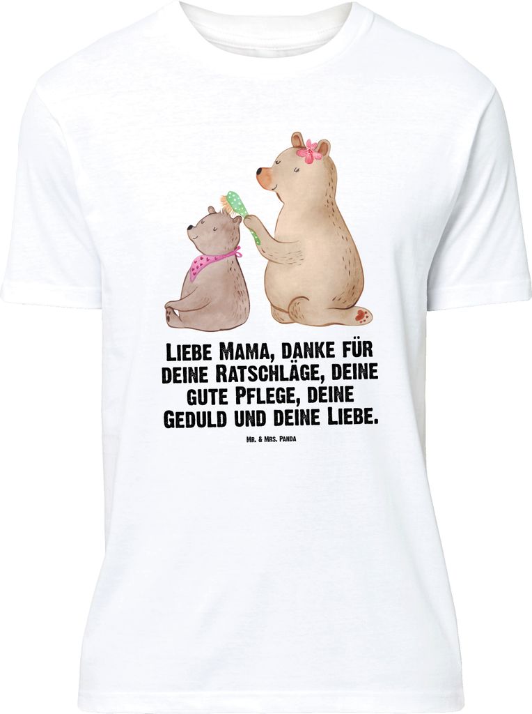 Mr. & Mrs. Panda Größe M T-Shirt Bär Kind - Weiß - Geschenk, Bären, Familie, Mama, Muttertag, mit Spruch, Herren, Mutter, Tshirt, Shirt