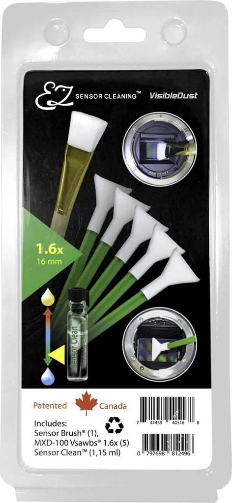 Kit de nettoyage pour capteur photo VisibleDust EZ avec 4 pinceaux