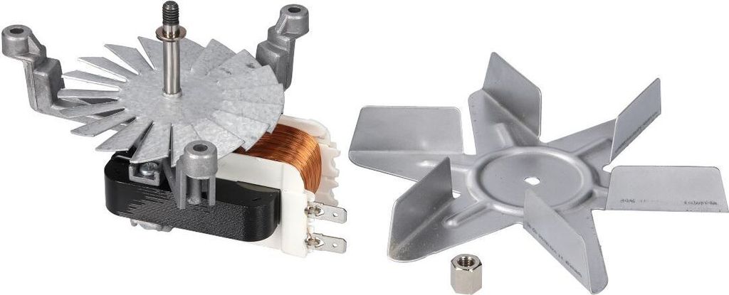 easyPART passend für 481236118466 Bauknecht Heißluftventilator Backofenventilator Heißluft Whirlpool MV15 94963 mit Flügel Backofen Herd passen...