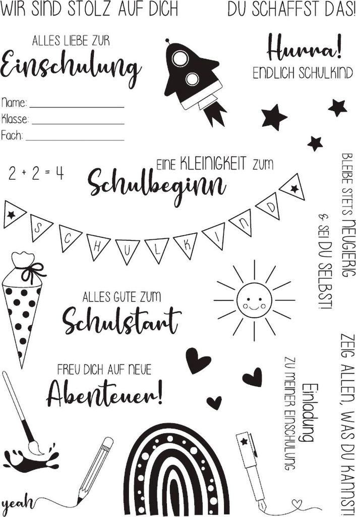 VBS Silikonstempel "Schulanfang"