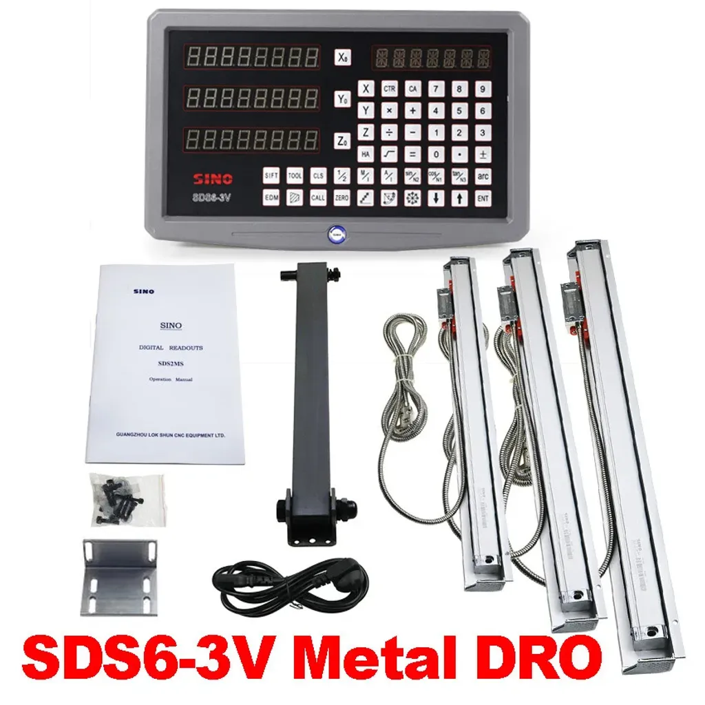 Affichage numérique 3 axes haute résolution 5 microns SDS6-3V complet