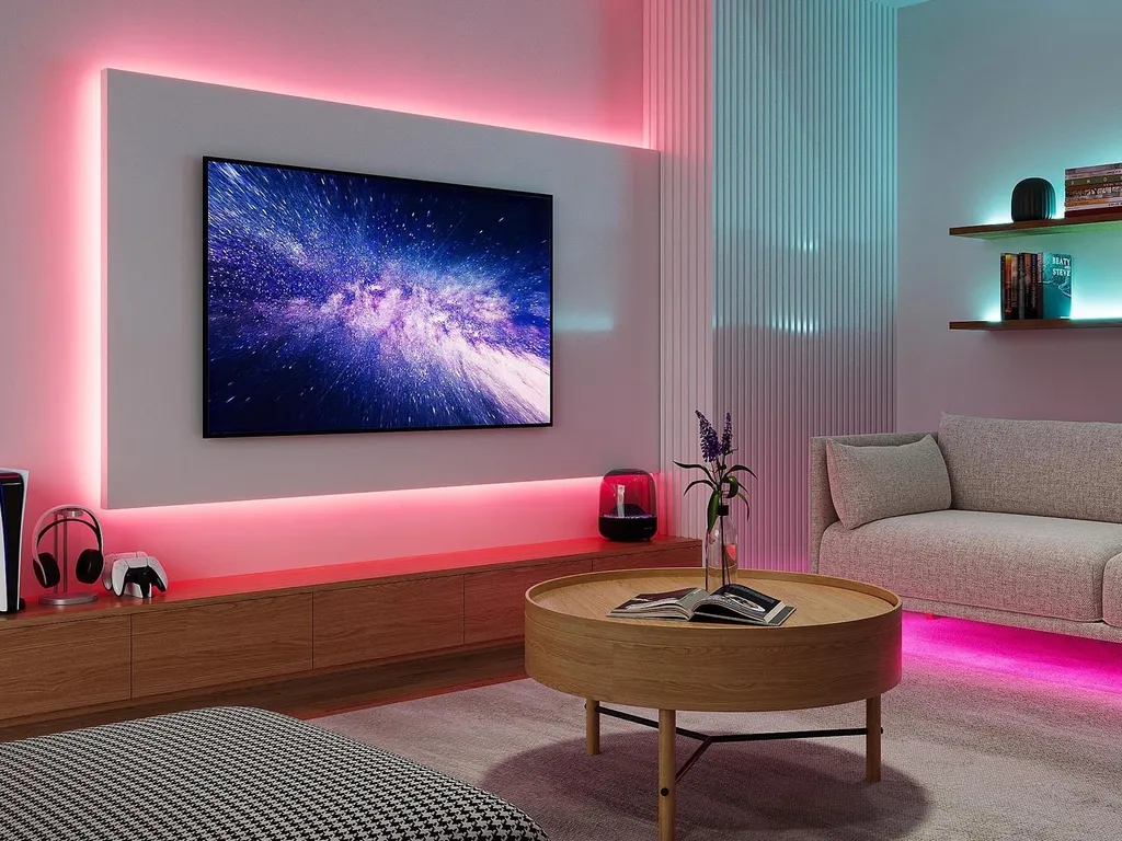 Striscia LED RGBWW 5m per PC e TV: Luce Dimmerabile Professionale - 4