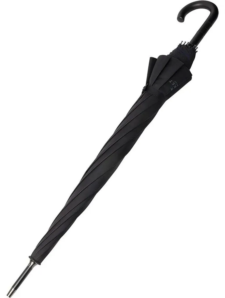 Grand parapluie de marche noir Hackett : le classique indispensable Homme - 2