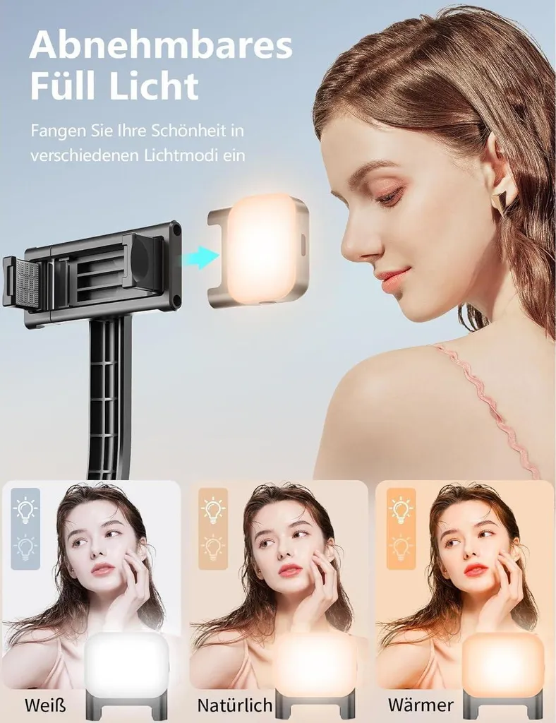 Perche Selfie Trépied Bluetooth avec Télécommande Détachable Noir - S1 - 2