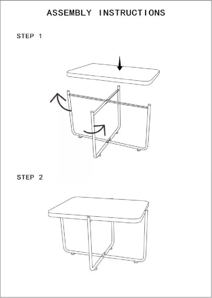 Table basse rectangulaire Cebu bicolore pour salon moderne - 9