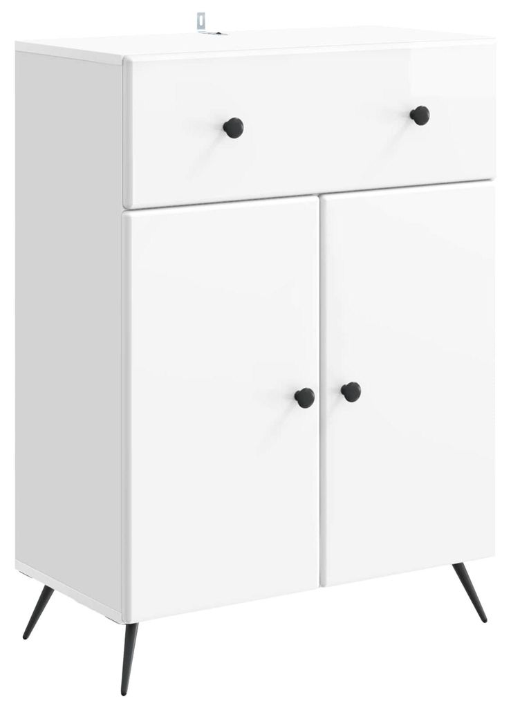 Sideboard Hochglanz Weiß 66 x 34,5 x 90 cm Holzwerkstoff