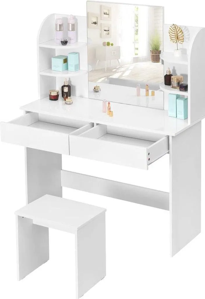 Commode de chambre avec miroir et rangements Modèle Elégance Série V2