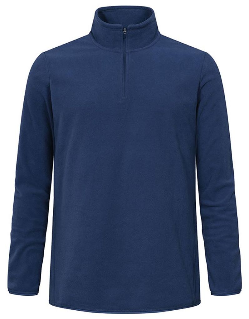 Promodoro - "Troyer" Fleece-Oberteil recyceltes Material für Herren LT2798 (M) (Dunkelblau)