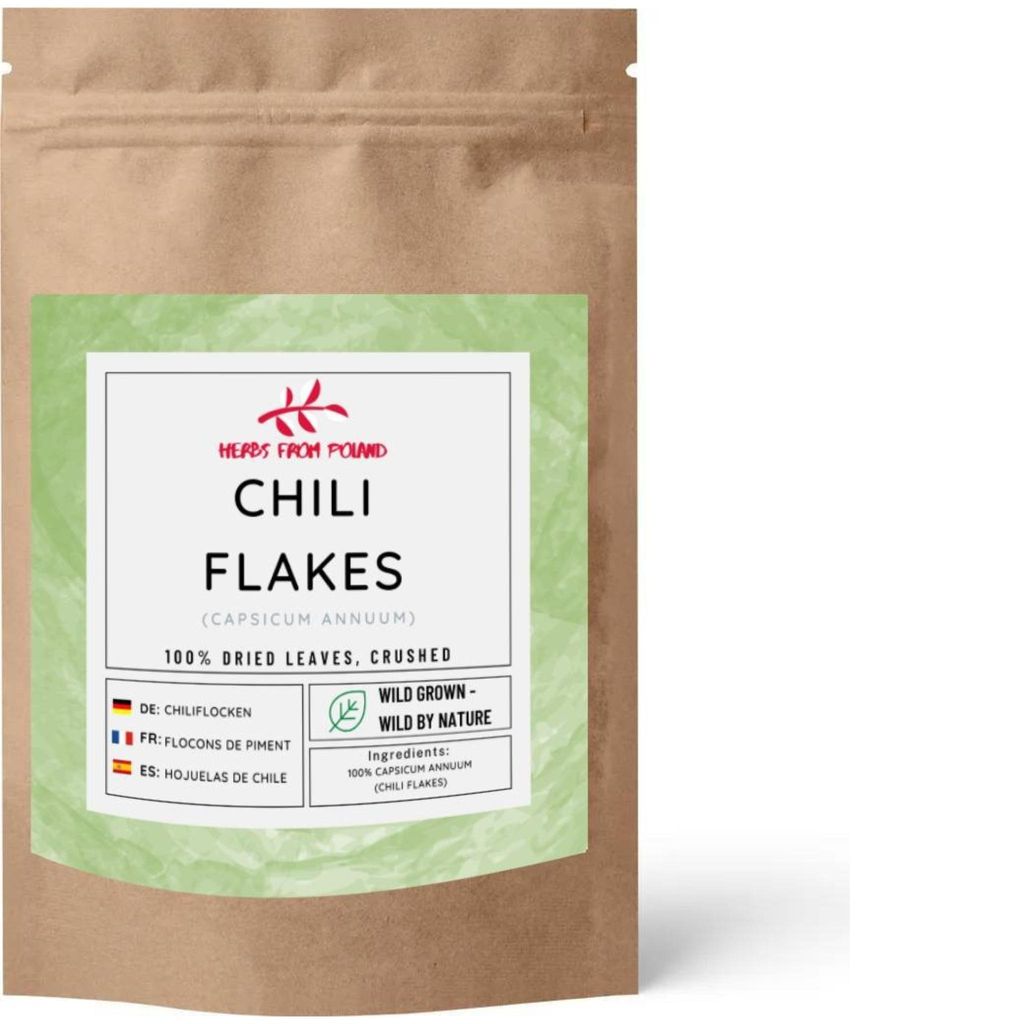 Herbs from Poland Chiliflocken – Reich an Capsaicin, Unterstützt Verdauung & Stoffwechsel, 100% Natürlich – 500g