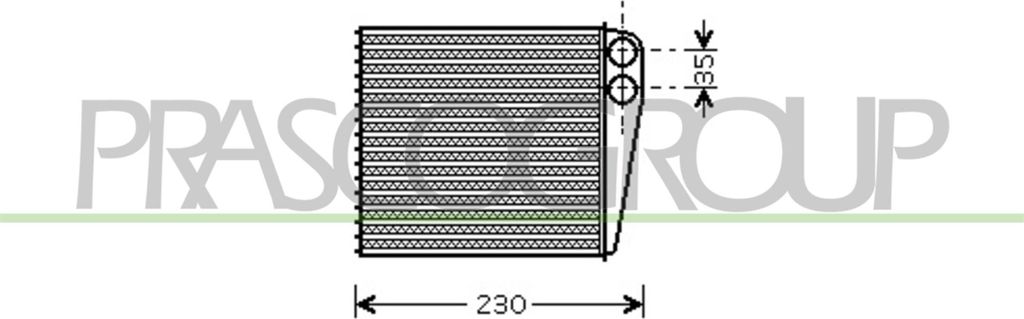PRASCO VG055H001 Wärmetauscher Innenraumheizung Kühler für VW GOLF VI (5K1) Golf V Schrägheck (1K1) TOURAN (1T1, 1T2) TIGUAN (5N) Passat Varian...