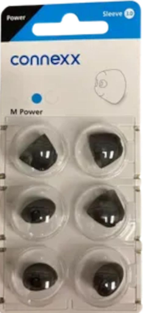 connexx Sleeve 3.0 Power M Domes 6er Blister Blau Hörgeräteschirmchen Silikon 10997194