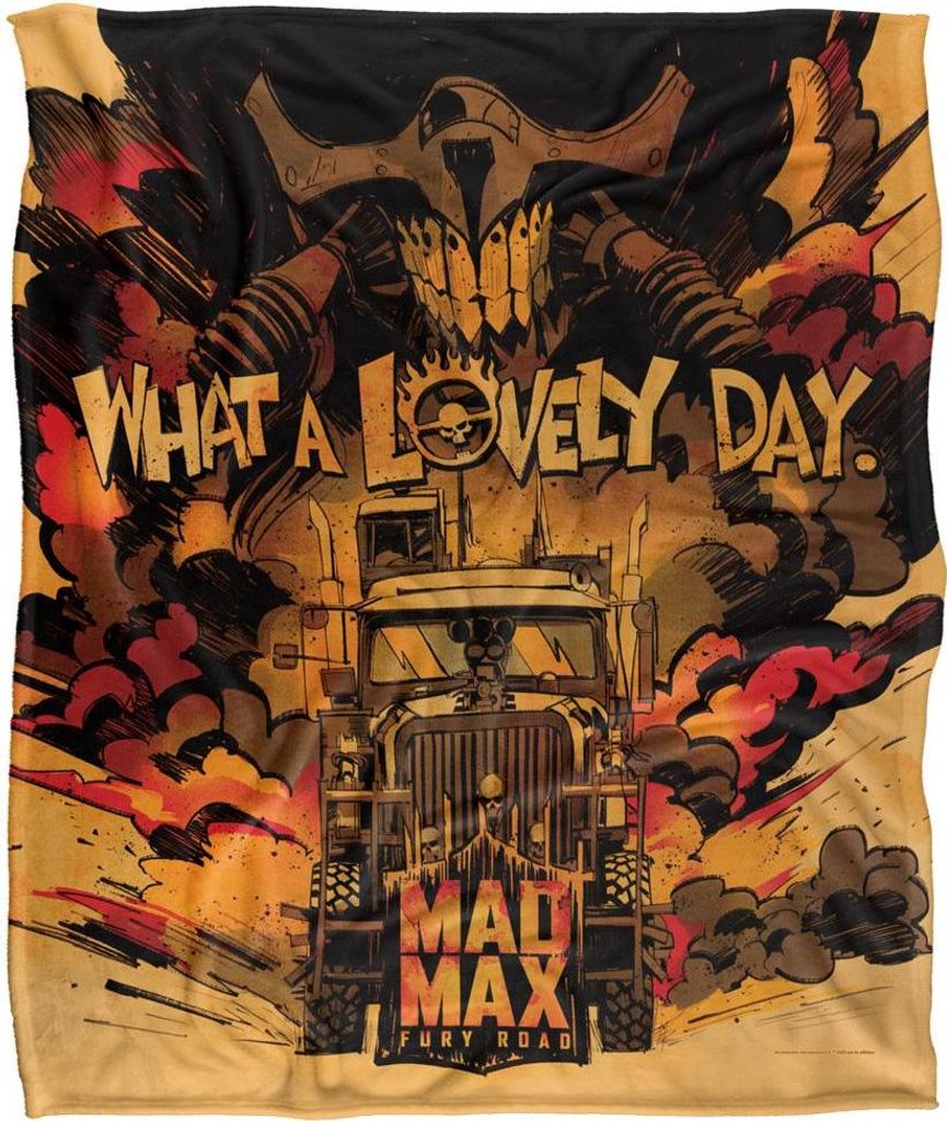 Mad Max - "What A Lovely Day" Decke, Seidig, Supersoft TV26284 (Einheitsgröße) (Bunt)