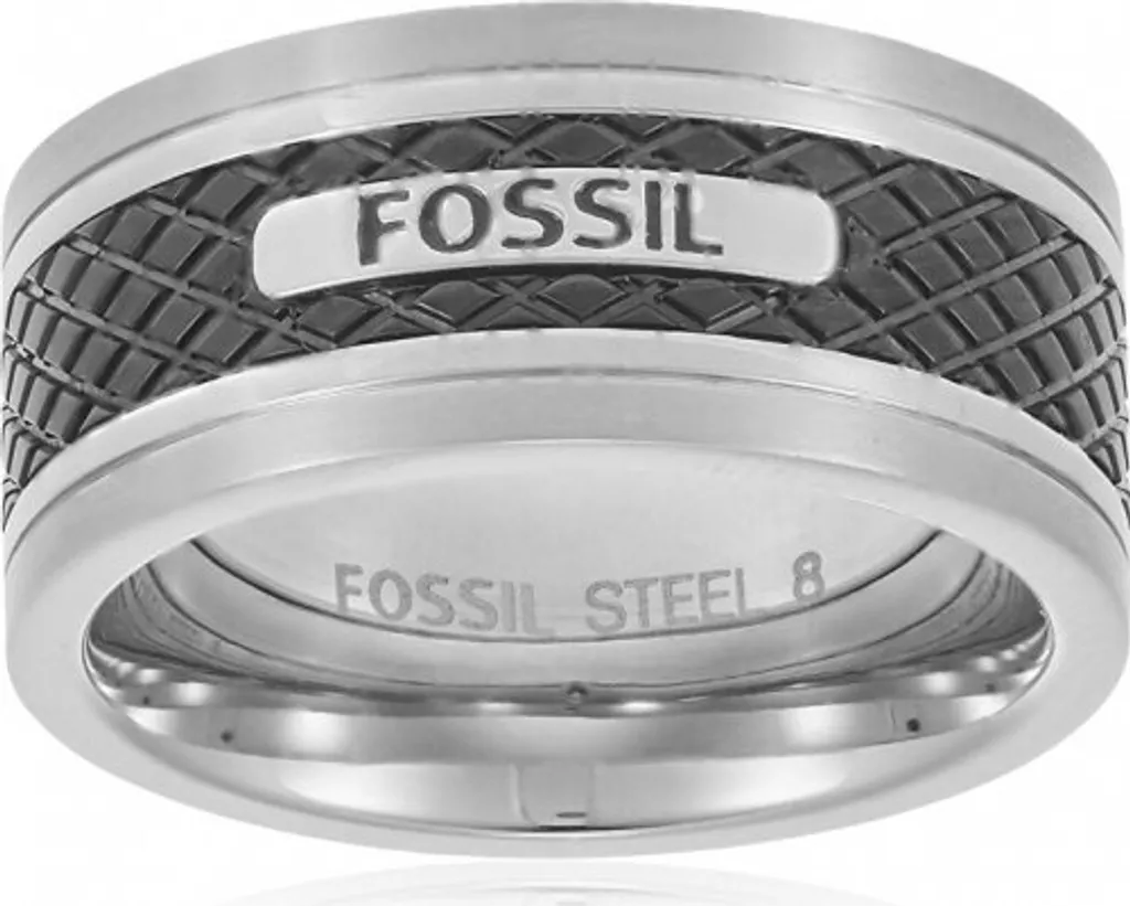 Bague Homme Fossil JF00888040510 en Acier Inoxydable Argent Taille 60