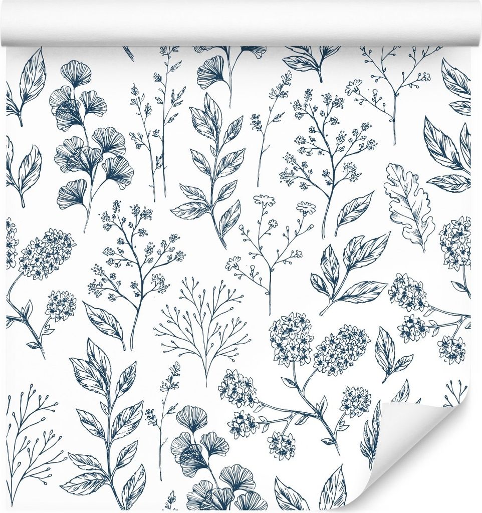 10m VLIES TAPETE Rolle Natur Blumen Pflanzen Flora Wiese Produktbild 