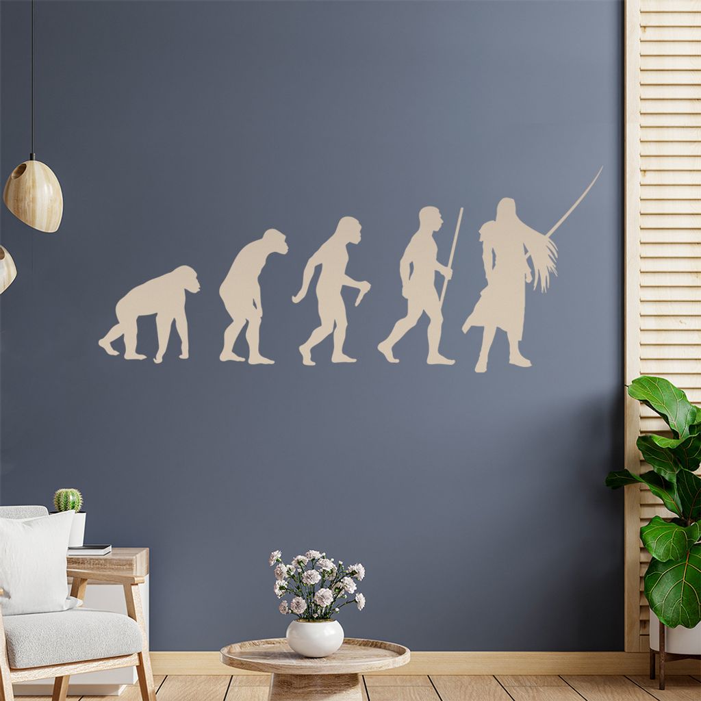 Videospielheld Evolution Wandtattoo Wandaufkleber Wall Sticker - Dekoration, Küche, Wohnzimmer, Schlafzimmer, Badezimmer