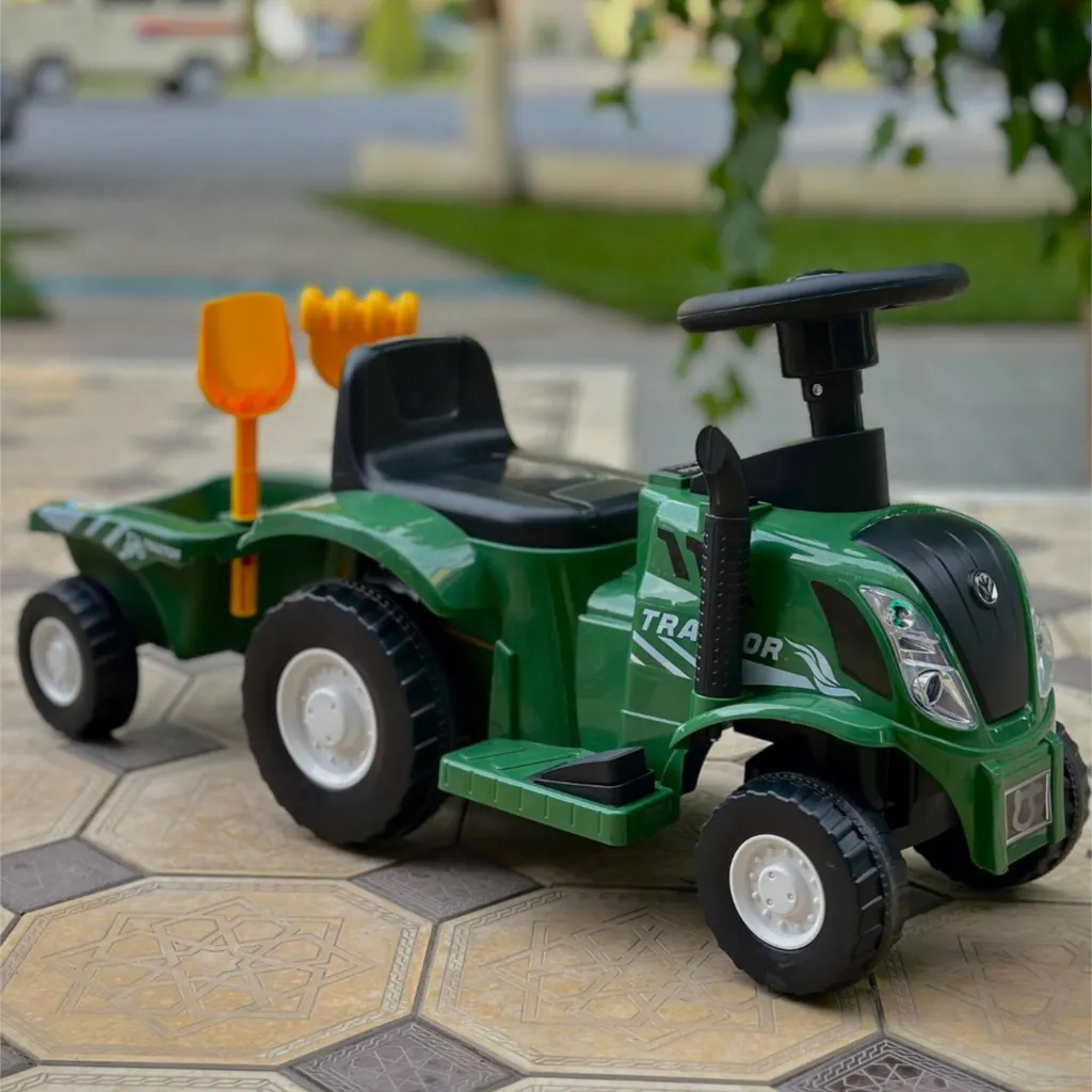 Tracteur enfant silencieux Z220Z avec remorque et bruits interactifs - 3