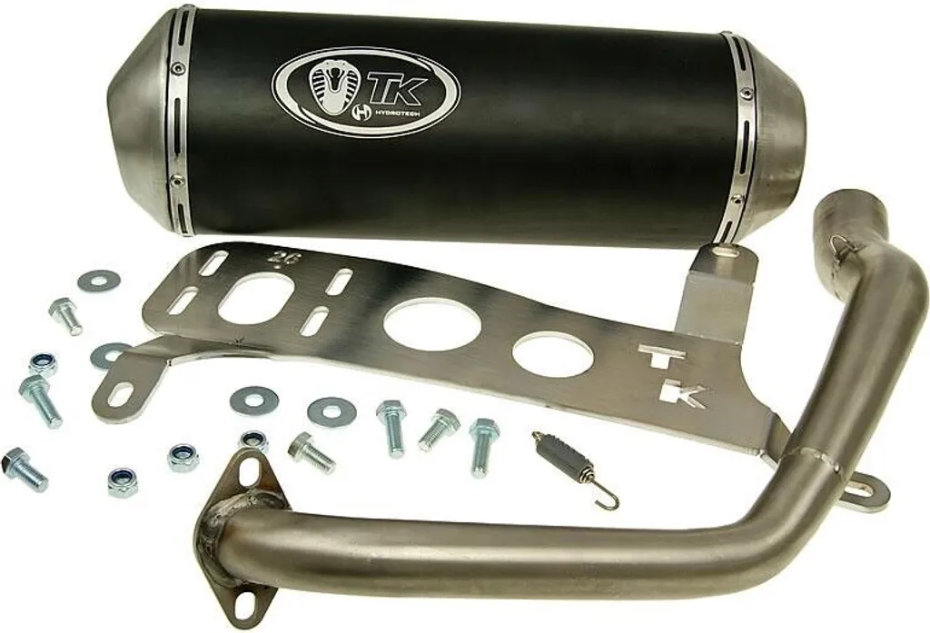 Pot Échappement TurboKit GMax Homologué avec Finition Inox Kymco 125