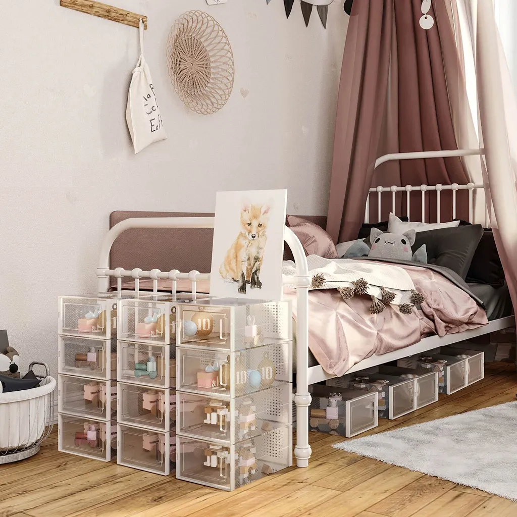 Solution gain de place pour rangement chaussures - 18 Boîtes Rootz modulables