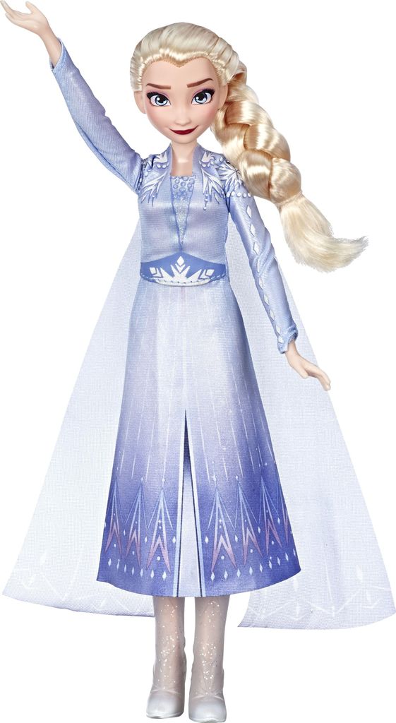 Disney Eiskönigin Singende Elsa Puppe mit Musik in blauem Produktbild 