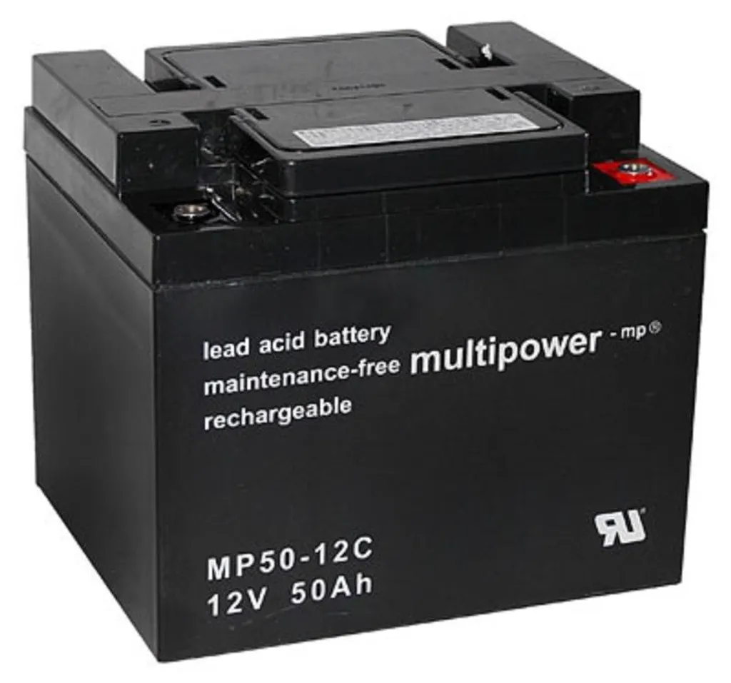 Batterie Cyclique 12V 50Ah Multipower MP50-12C Haute Résistance avec M6