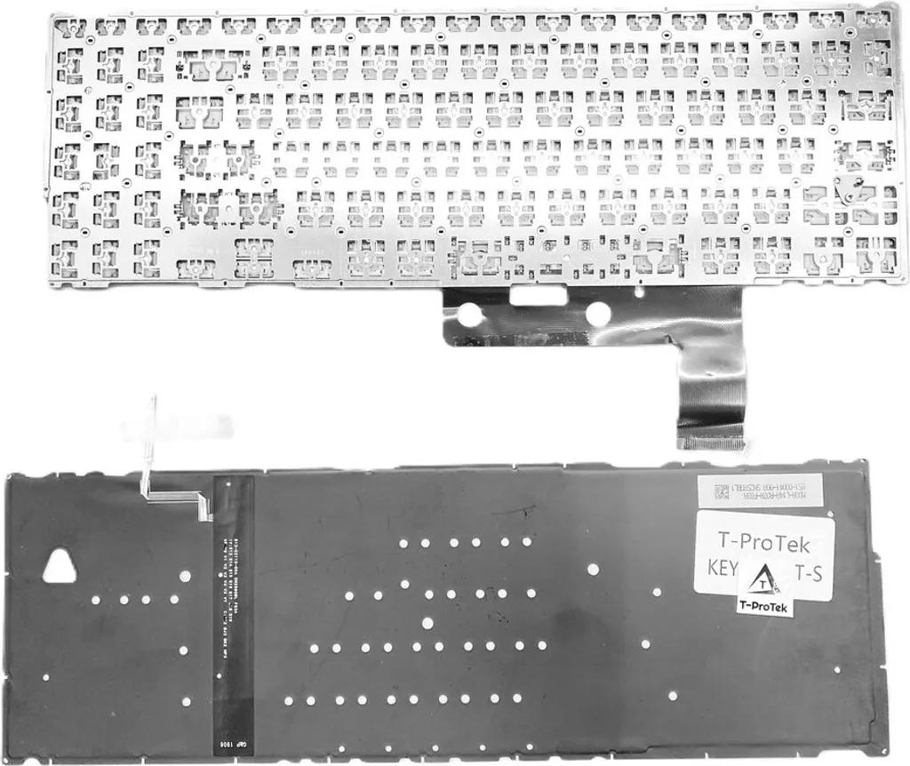 Clavier pour Asus ZenBook 15 UX533FD Argent : Travaillez dans le Noir