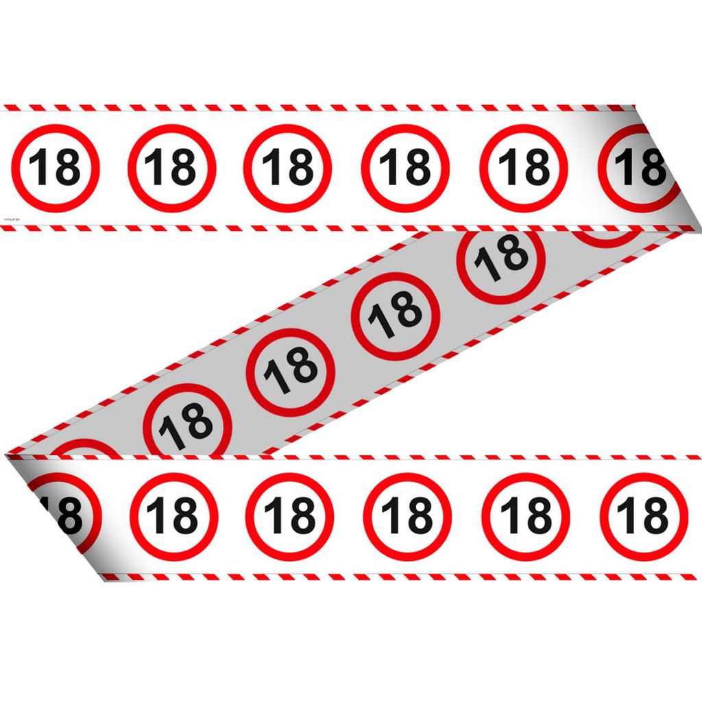Absperrband zum 18. Geburtstag Produktbild 