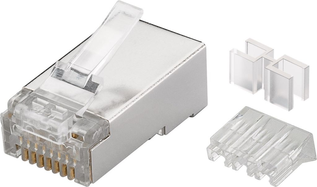 goobay Connecteur RJ45 CAT 6A STP blindé (Bulk) Image du produit 