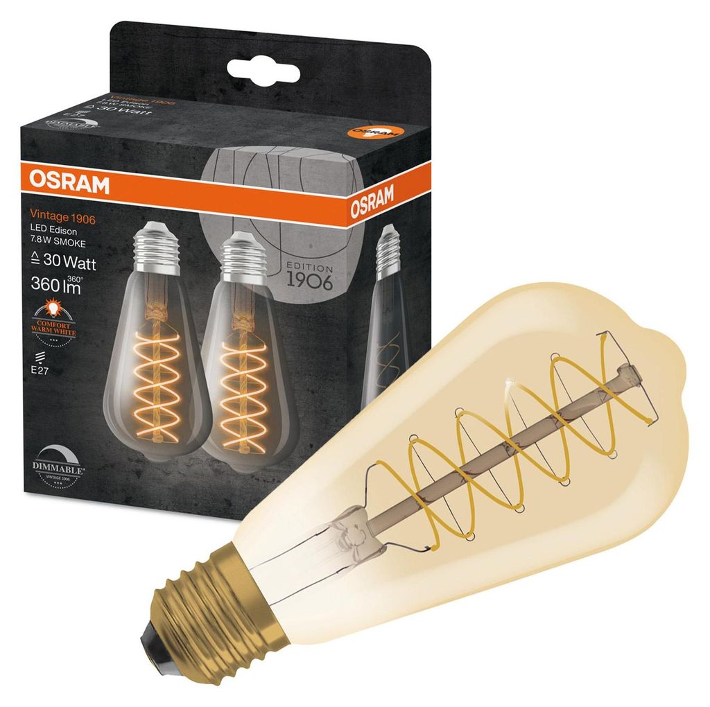 2 x Osram LED žiarovka ST64 Edison 4,8W = 37W E27 Gold Obrázok produktu 