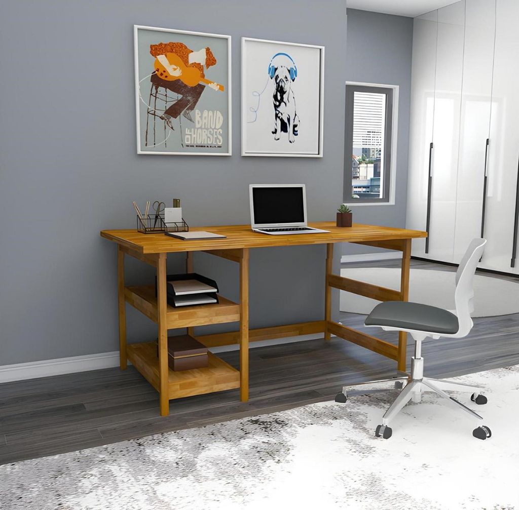 Braune Bürotische Designer Hochwertige Holztisch Moderne Schreibtische