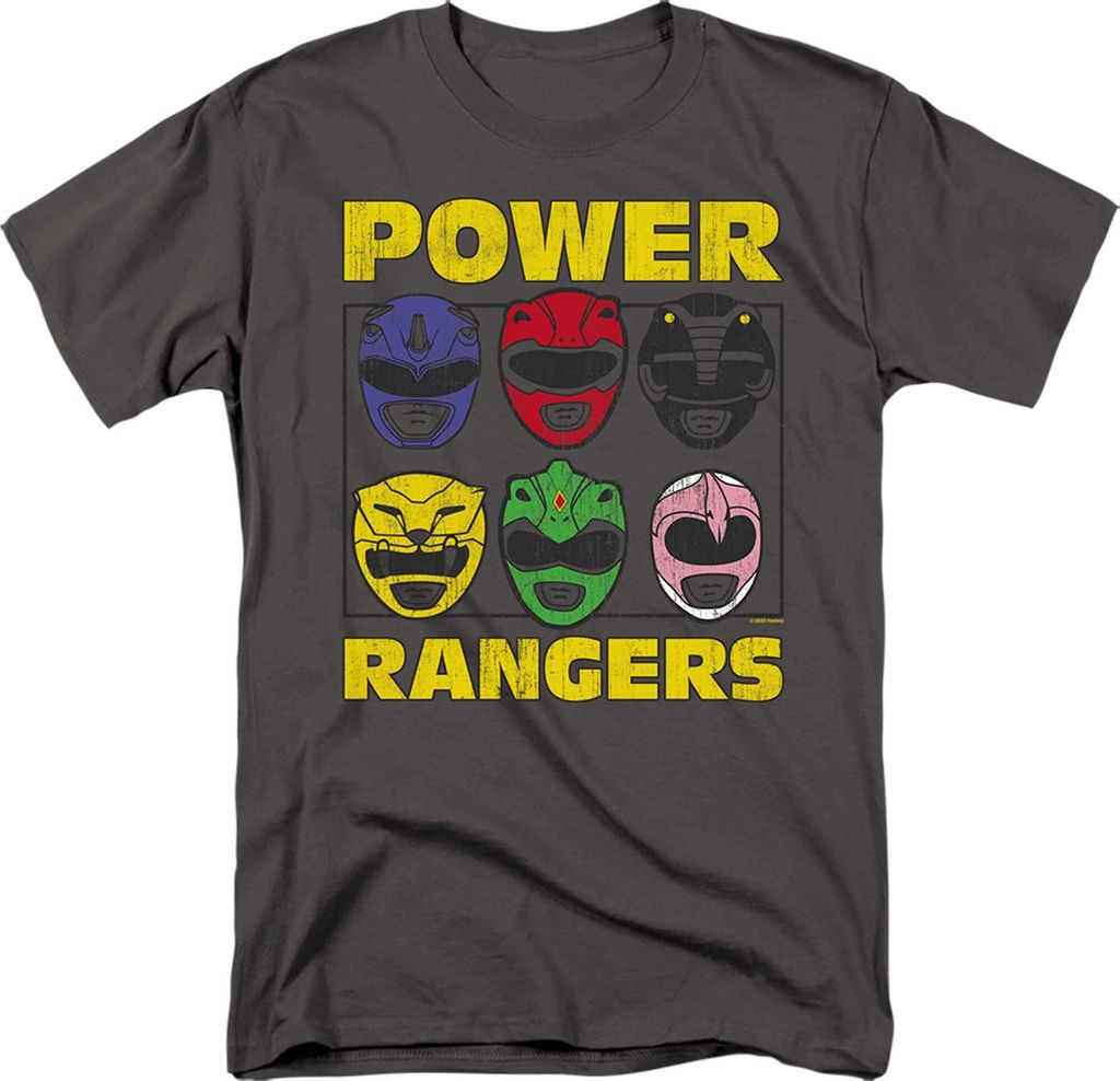 Power Rangers - T-Shirt für Herren TV5163 (XXL) (Holzkohle)
