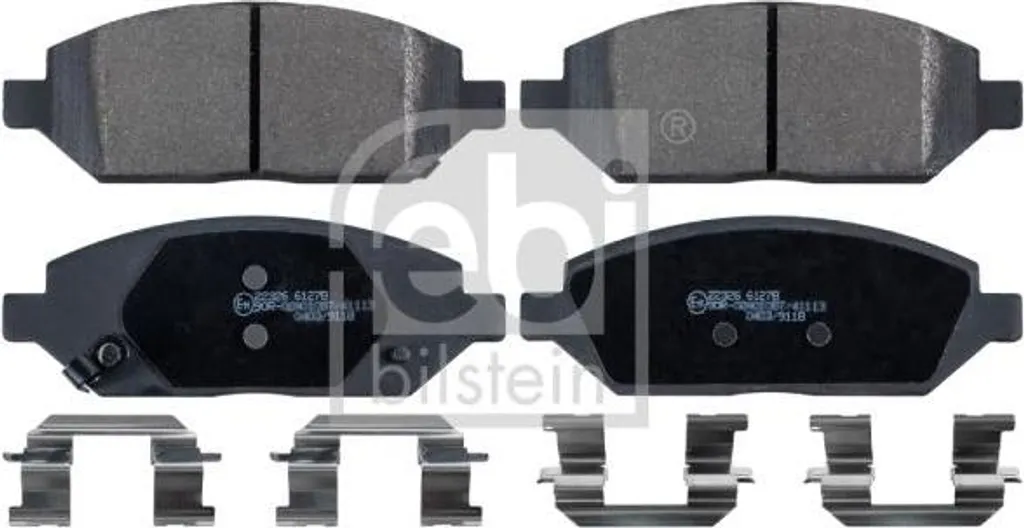 Jeu de plaquettes de frein à disque pour Opel Karl OE 1605324 Febi