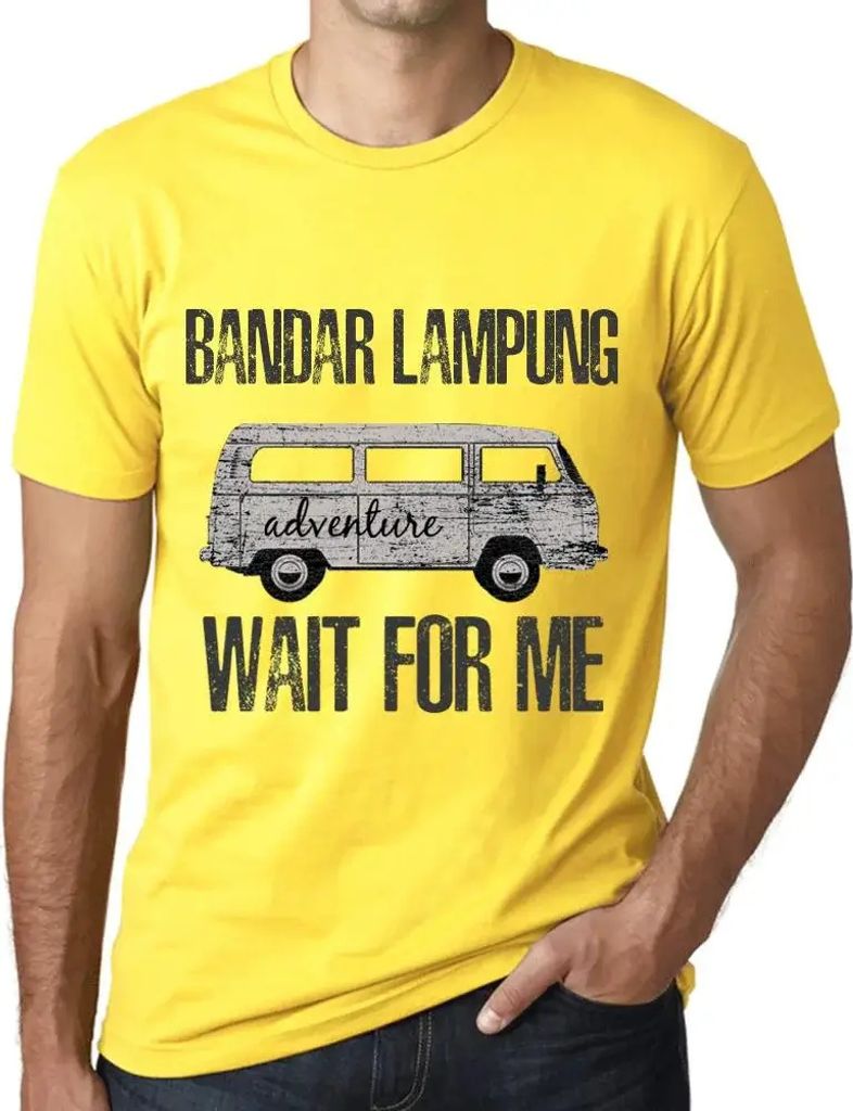 Herren Grafik T-Shirt Abenteuer warten auf mich in Bandar Lampung – Adventure Wait For Me In Bandar Lampung – Öko-Verantwortlich Vintage Jahrgang