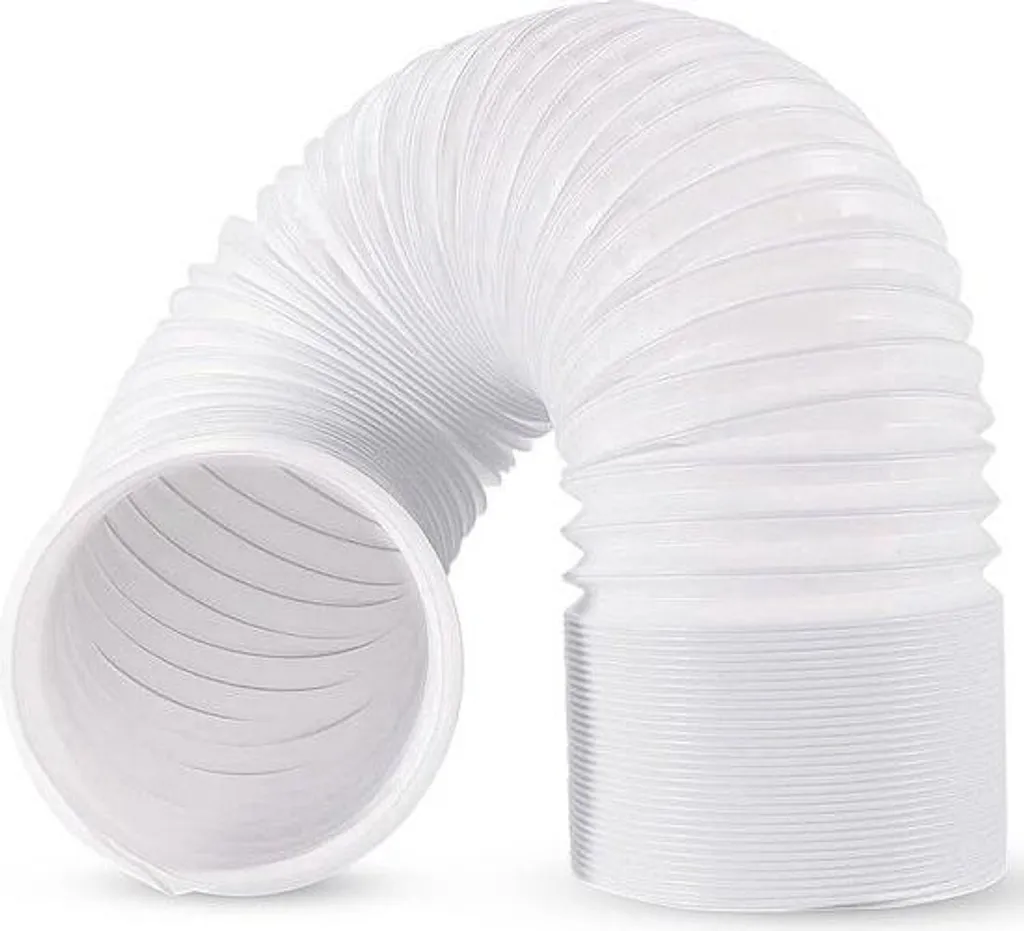 Tuyau évacuation climatiseur mobile flexible blanc - Longueur 2 mètres