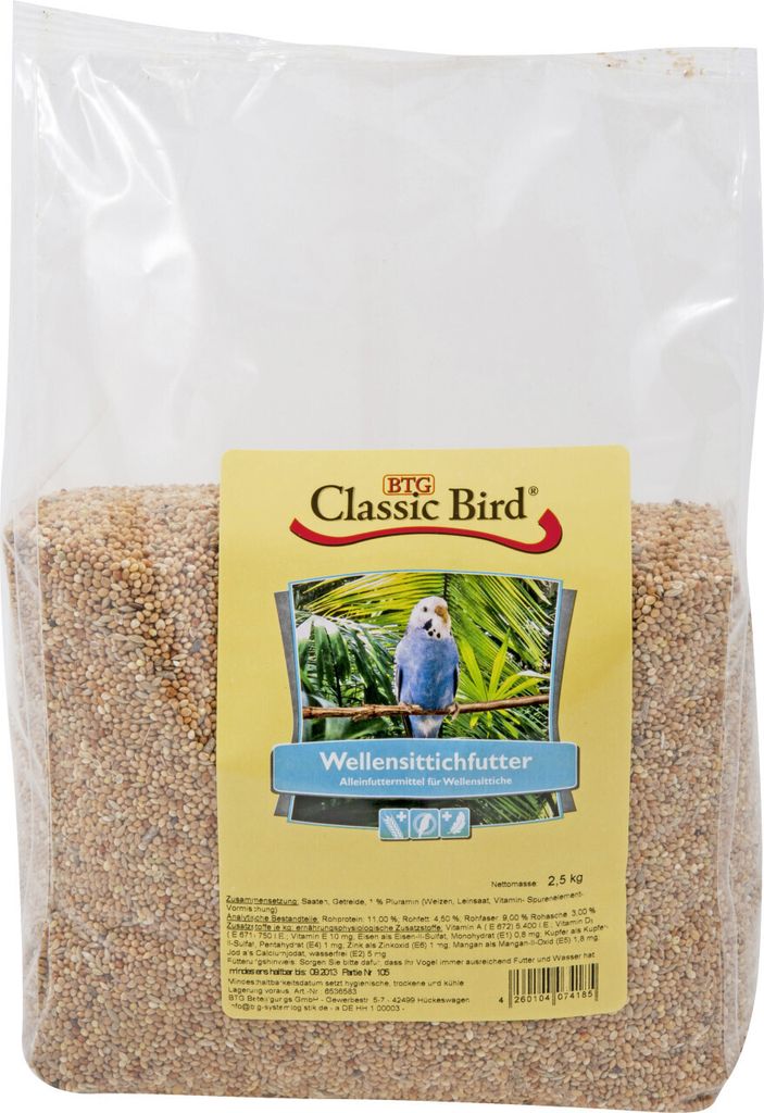 Classic Bird Wellensittichfutter - 2,5 kg