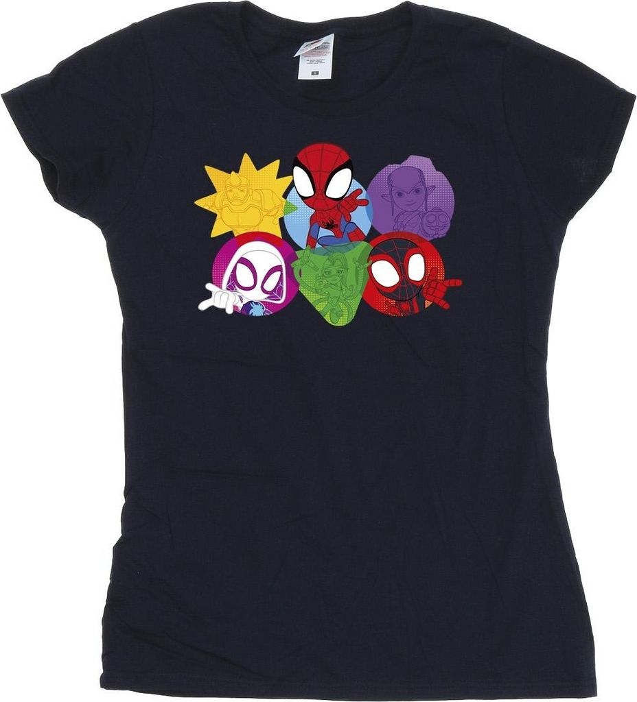 Marvel - "Spidey And His Amazing Friends" T-Shirt für Damen BI50198 (S) (Marineblau)