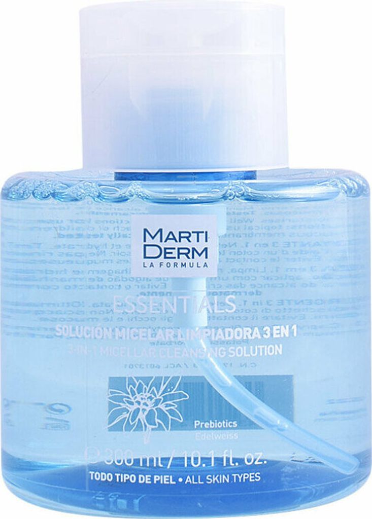 Martiderm Essentials 3 In 1 Micellar Cleansing Solution Prebiotics Edelweiss 300ml