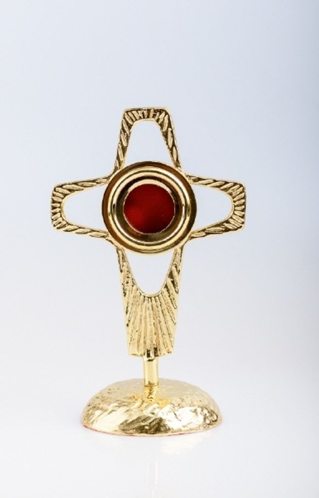 Reliquiar vergoldet (Höhe 20 cm)