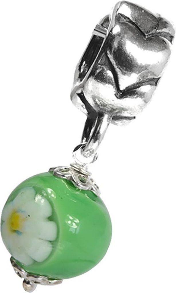 Carlo Biagi Dangle Bead Gänseblume grün European Beads D2BDMGD04