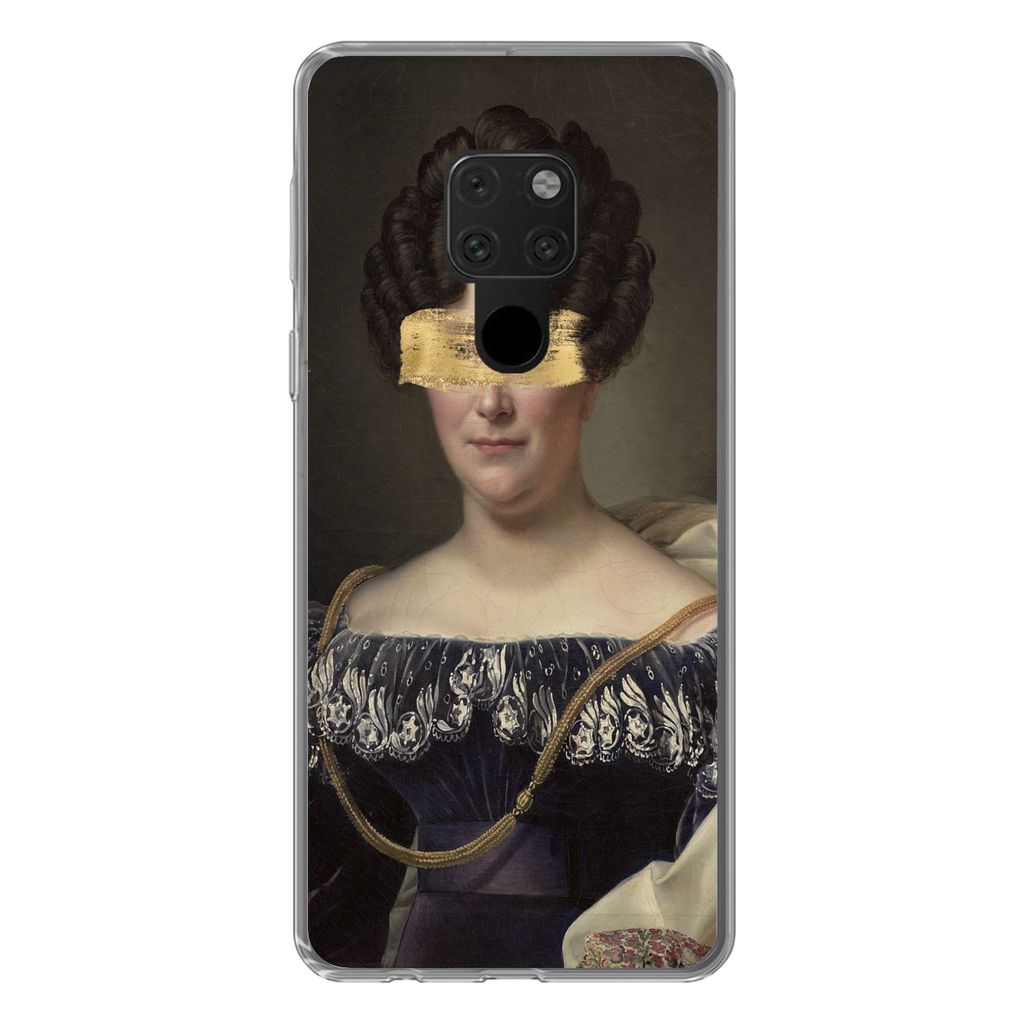 MuchoWow Handyhülle Schutzhülle Hülle für Huawei P40 Lite Johanna Henriëtte Engelen - Dubois Drahonet - Gold - Farbe Silikon Softcase Handy ...