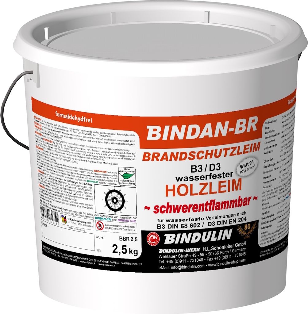 BINDAN-BR Brandschutzleim 2,5 kg Eimer