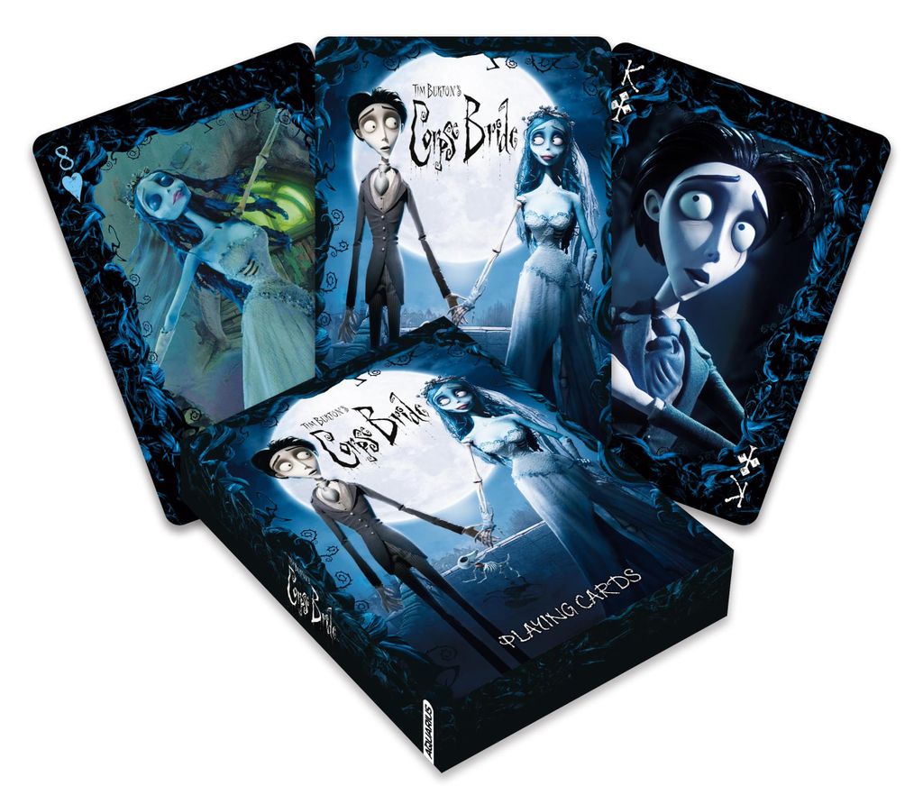 Aquarius Corpse Bride Spielkarten – Kartendeck mit Corpse Bride-Motiv für Ihre Lieblingskartenspiele – Offiziell lizenzierte Corpse Bride Merc...