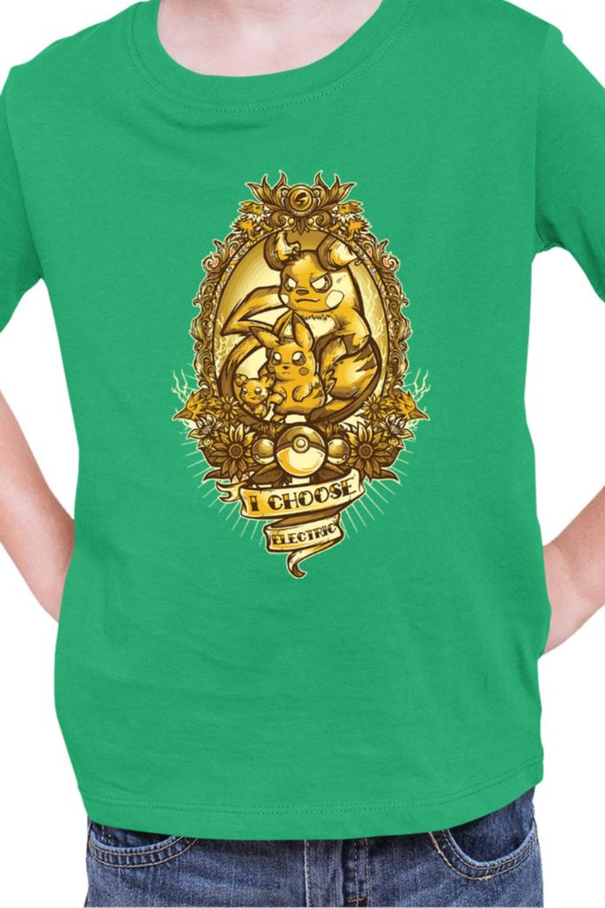 Kinder T-Shirt Japan Manga Anime Comics Pokemon 026, / Grün