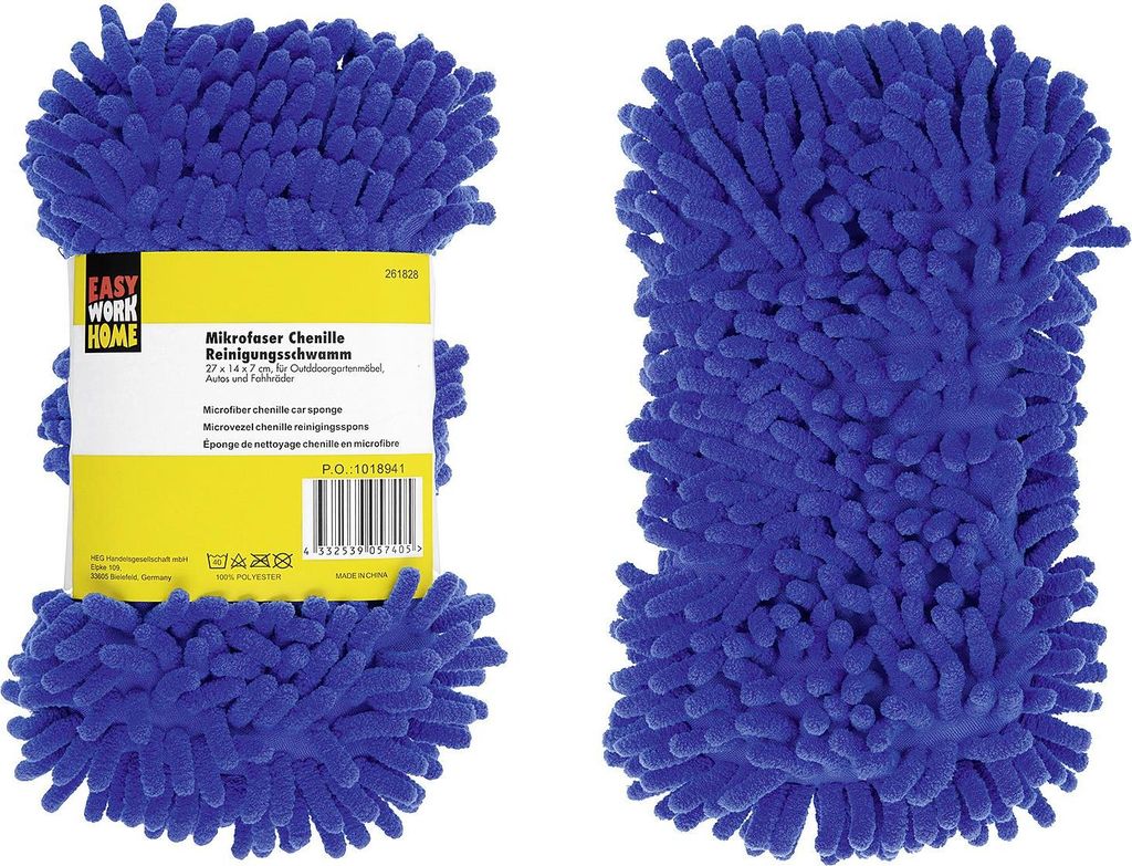 EASY WORK Reinigungsschwamm Microfaser 5 Stück Produktbild 