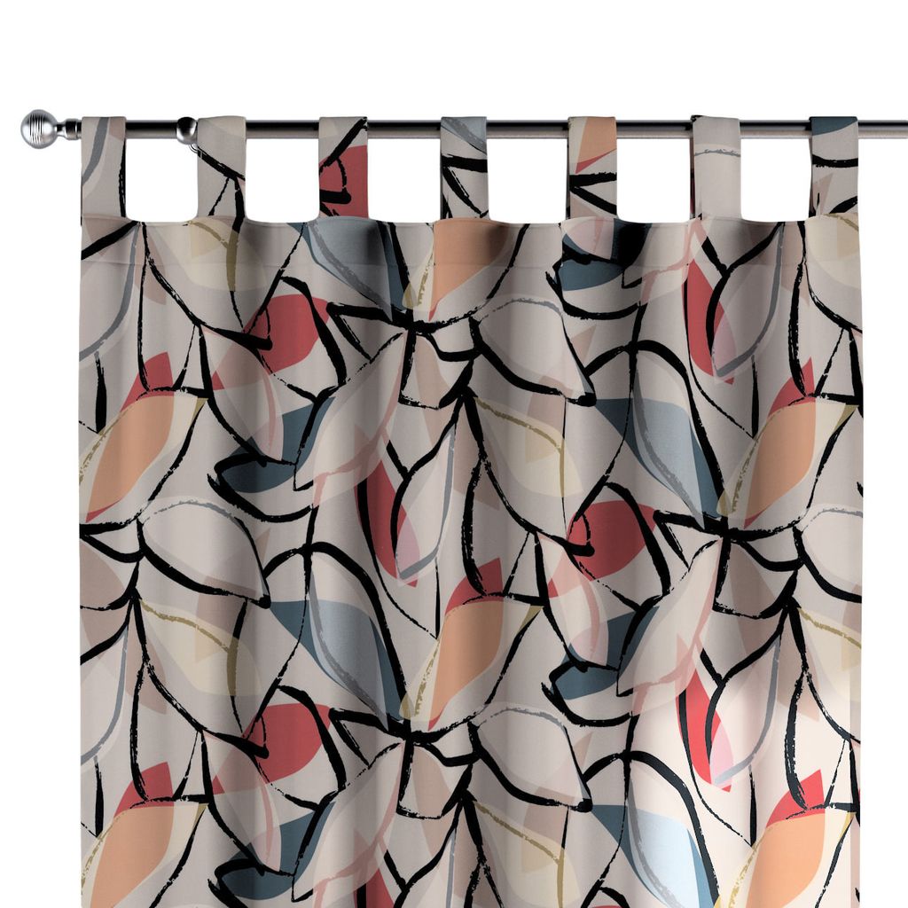 Dekoria Schlaufenschal, rosa-grau, 130 x 245 cm