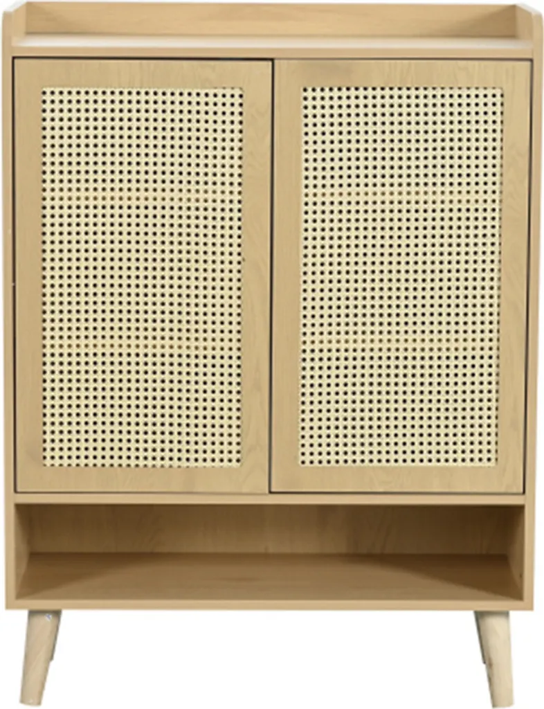 Solution de rangement entrée 80cm : commode rotin pour petits espaces - 10