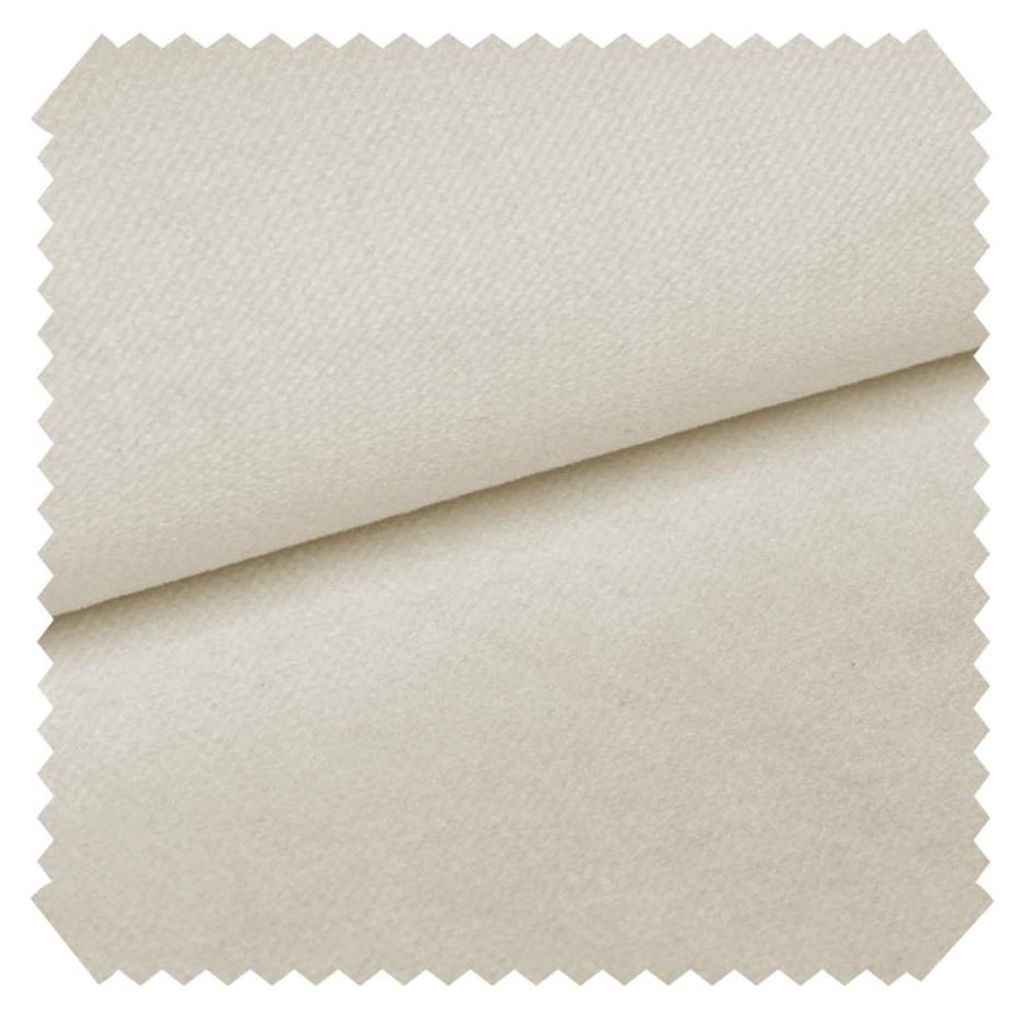 novely PASSAU - Samtig Weicher Chenille-Möbelstoff - Robuster Polsterstoff - Pflegeleichte Meterware 1lfm - Farbe: 01 Creme