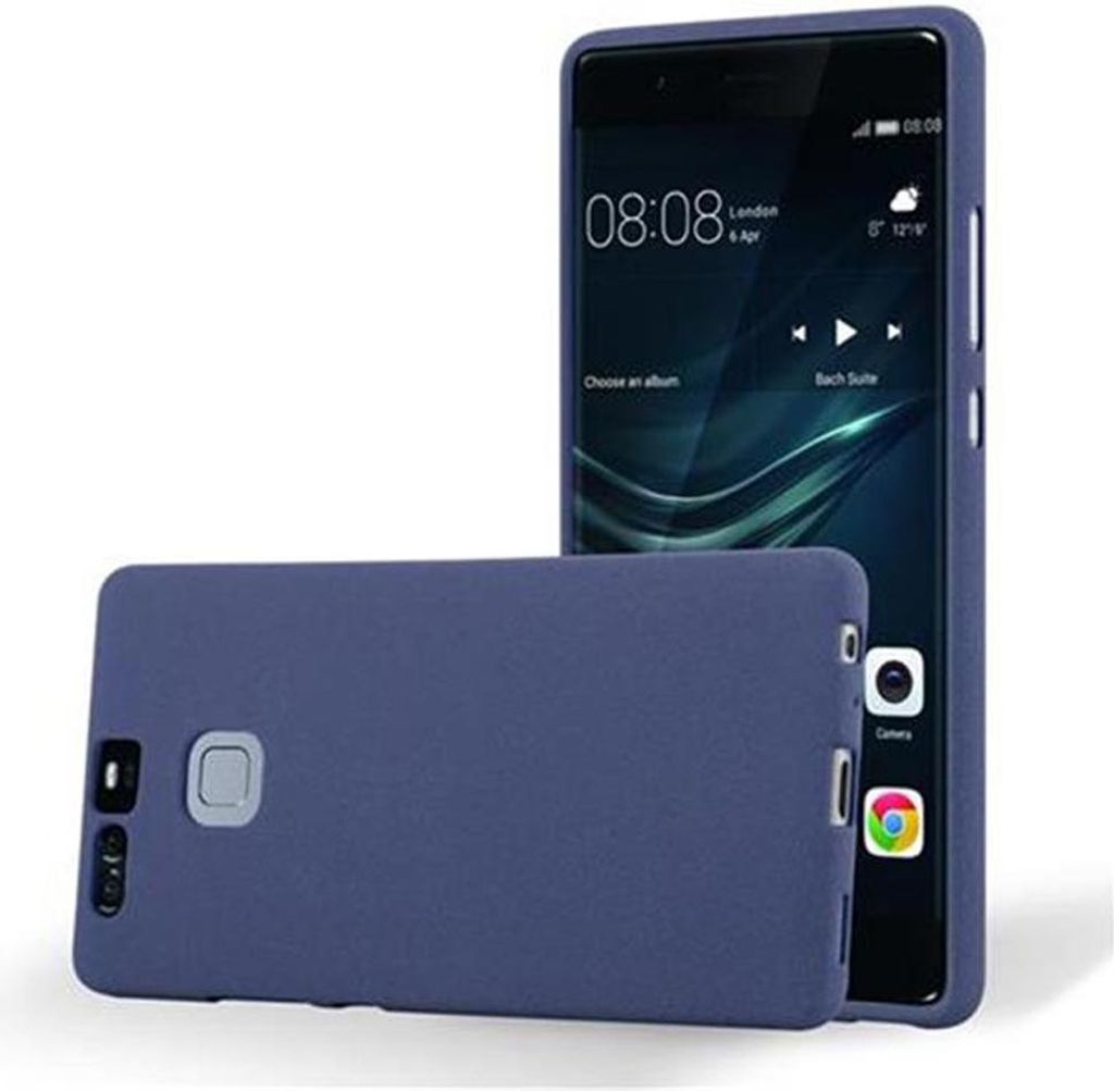 Cadorabo Schutzhülle für Huawei P9 Hülle in Blau Handyhülle TPU Etui Cover Case